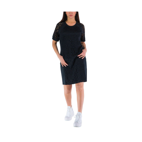 Liu Jo Abito corto Abito Donna con inserti in pizzo Nero - Francavilla Moda